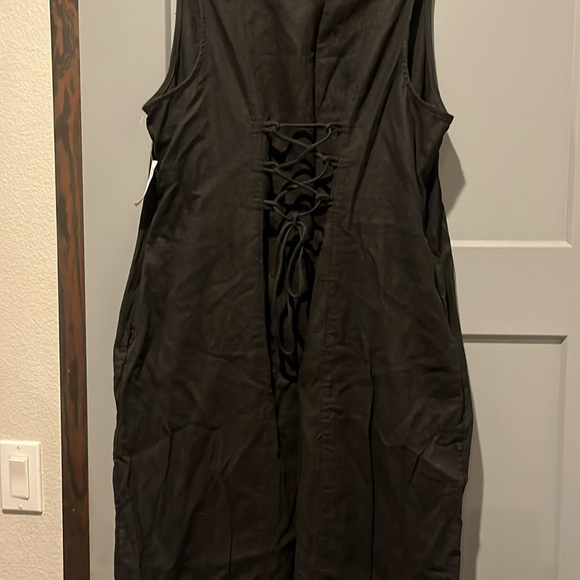 Old Navy Black Button-Front Maxi Dress - Picture 3 of 6
